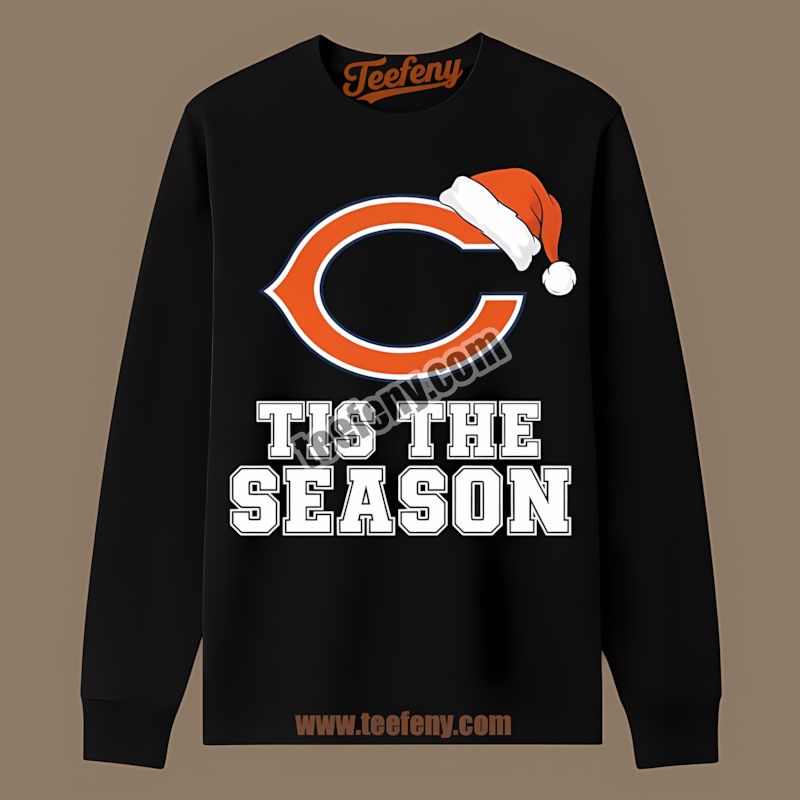 Chicago Bears Tis The Season Christmas Sports Long Sleeve Chicago Bears Tis The Season Christmas Sports Long Sleeve