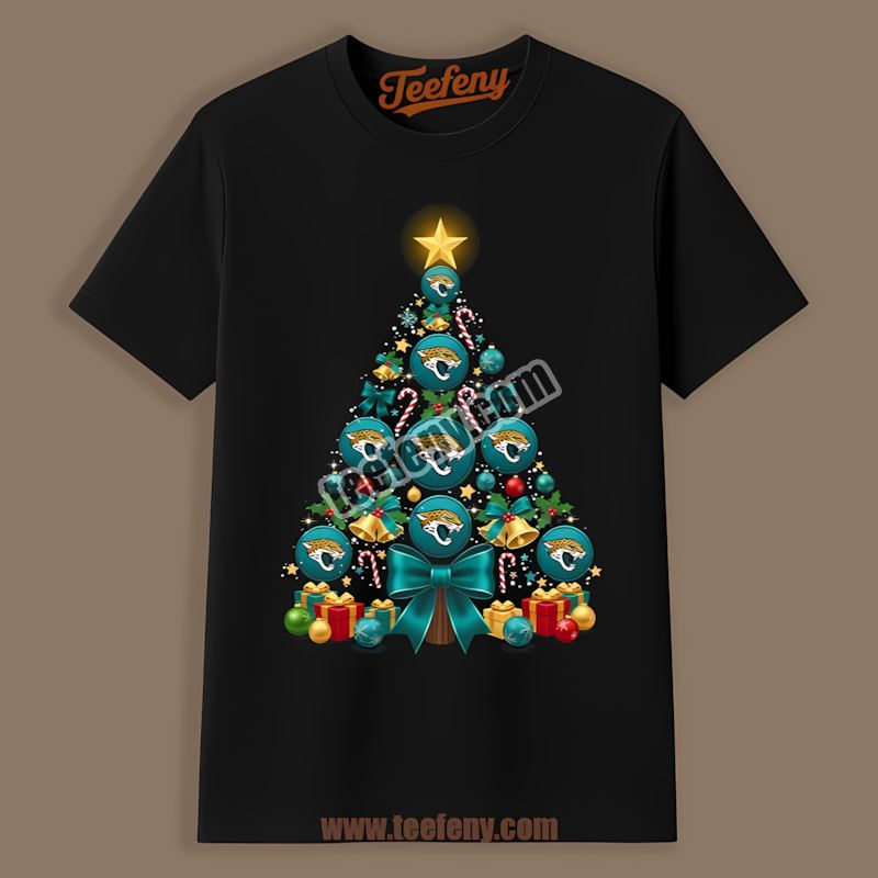 Christmas Tree Logo Jacksonville Jaguars Cotton Shirt