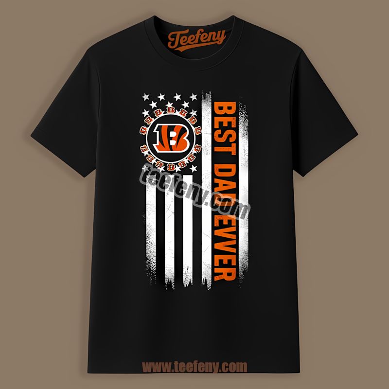 Cincinnati Bengals Best Dad Ever American Flag Sports Shirt