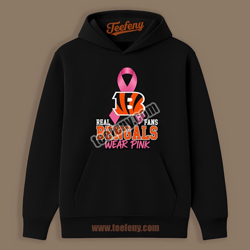Cincinnati Bengals Breast Cancer Awareness Fans Wear Pink Hoodie Cincinnati Bengals Breast Cancer Awareness Fans Wear Pink Hoodie