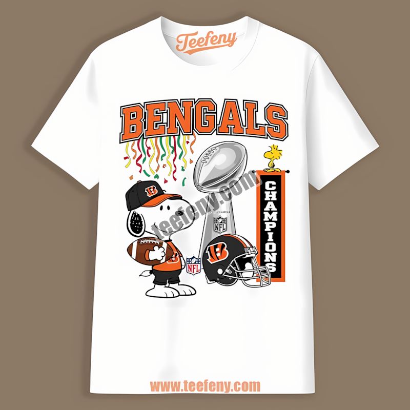 Cincinnati Bengals Champions Snoopy Celebration Vintage Shirt