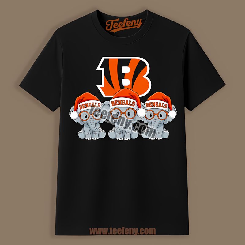 Cincinnati Bengals Christmas Elephants Classic Shirt