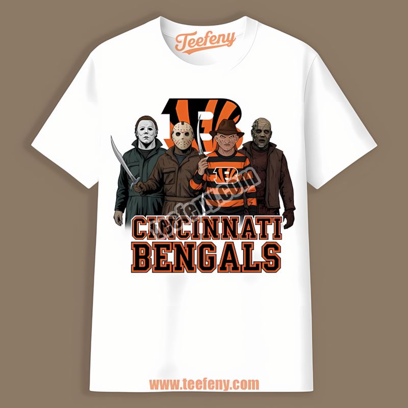 Cincinnati Bengals Halloween Horror Killers Retro Shirt