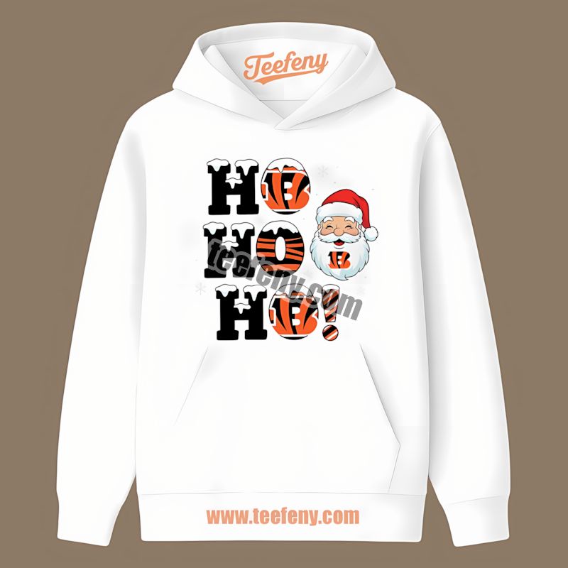 Cincinnati Bengals Ho Ho Ho Santa Christmas Hoodie Cincinnati Bengals Ho Ho Ho Santa Christmas Hoodie