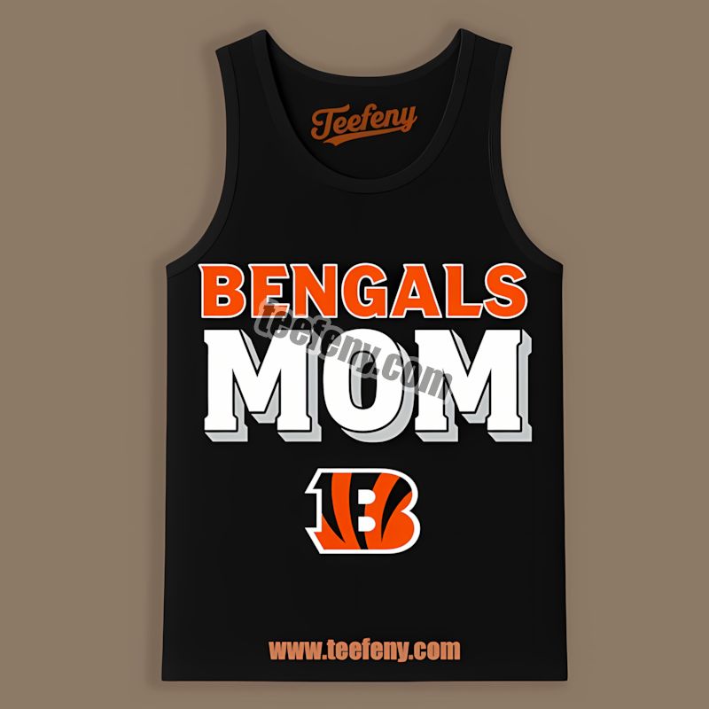 Cincinnati Bengals Mom Trendy Tanktop Cincinnati Bengals Mom Trendy Tanktop