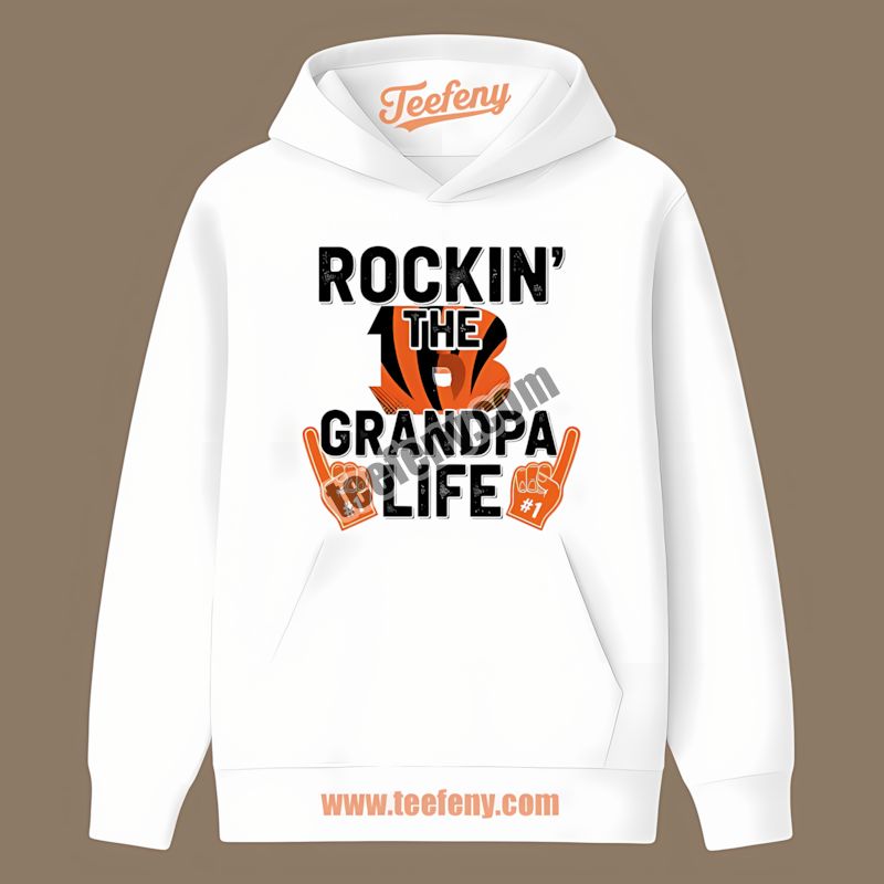 Cincinnati Bengals Rockin The Grandpa Life Retro Hoodie Cincinnati Bengals Rockin The Grandpa Life Retro Hoodie