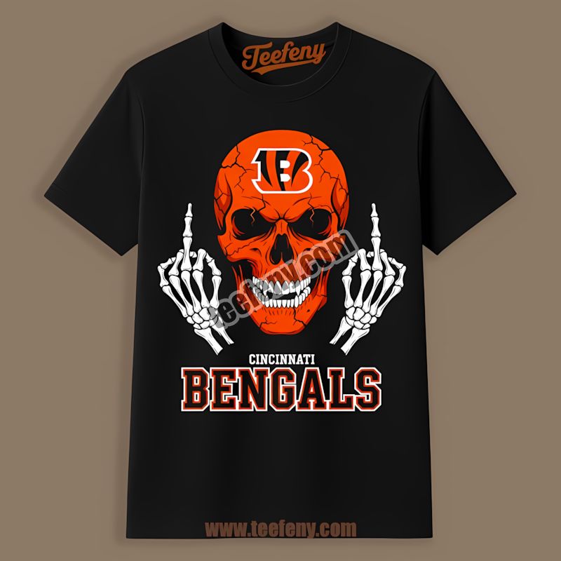 Cincinnati Bengals Skull Old Man Trendy Shirt