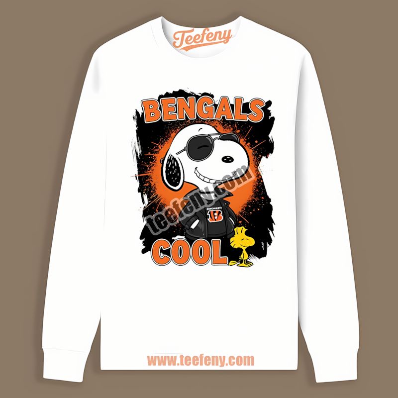 Cincinnati Bengals Snoopy Cool Vintage Long Sleeve Cincinnati Bengals Snoopy Cool Vintage Long Sleeve