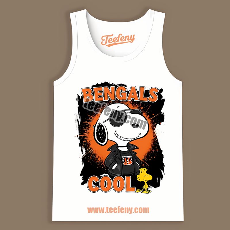Cincinnati Bengals Snoopy Cool Vintage Tanktop Cincinnati Bengals Snoopy Cool Vintage Tanktop