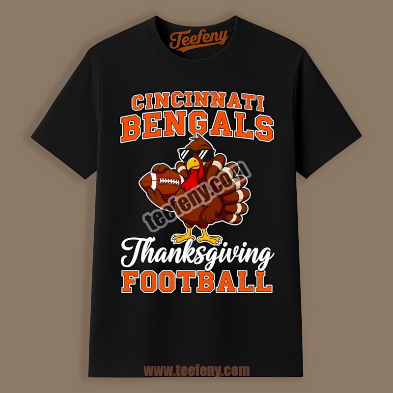 Cincinnati Bengals Thanksgiving Football Turkey Vintage Shirt