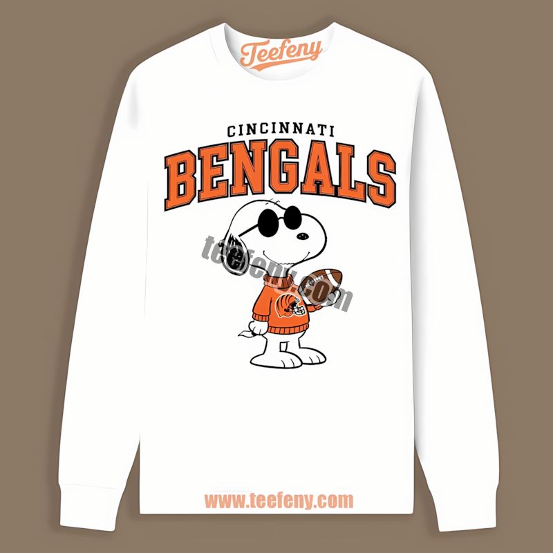 Cincinnati Bengals Vs Cool Snoopy Color Long Sleeve Cincinnati Bengals Vs Cool Snoopy Color Long Sleeve