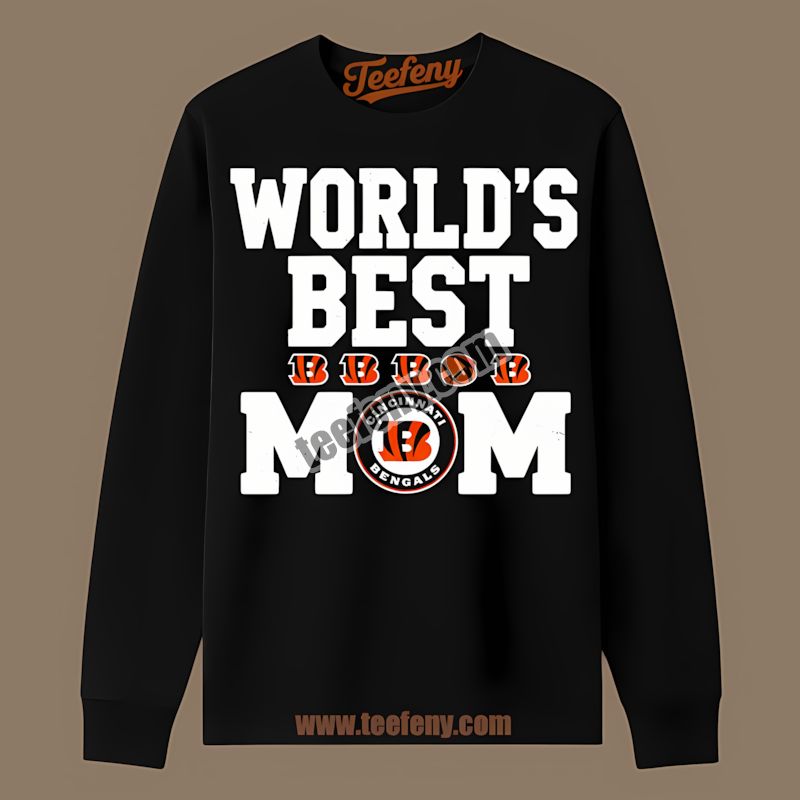 Cincinnati Bengals Worlds Best Mom Vintage Long Sleeve Cincinnati Bengals Worlds Best Mom Vintage Long Sleeve