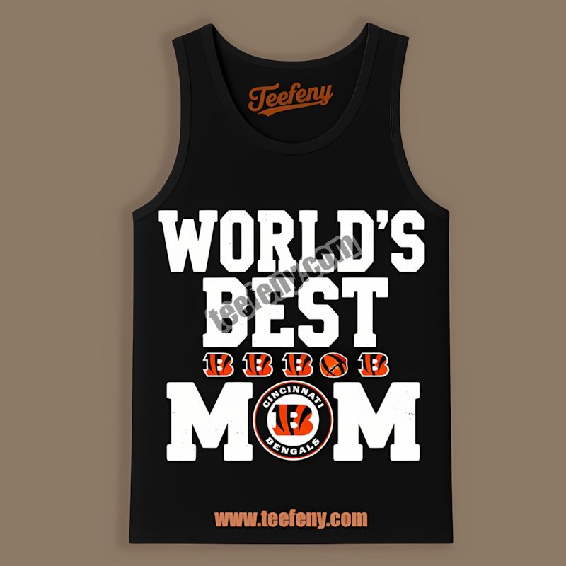 Cincinnati Bengals Worlds Best Mom Vintage Tanktop Cincinnati Bengals Worlds Best Mom Vintage Tanktop