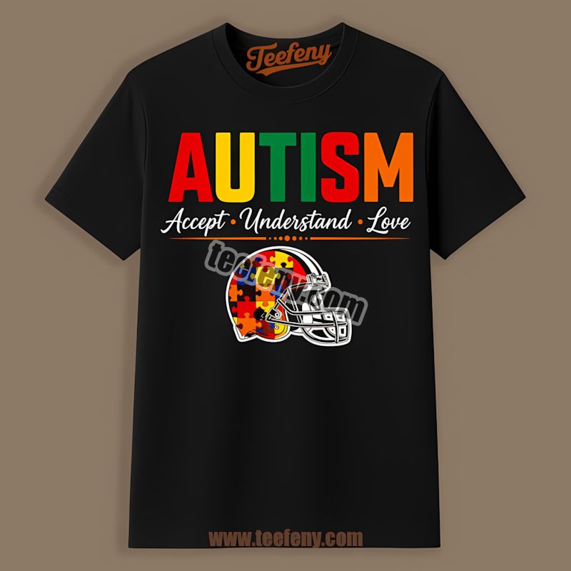 Cleveland Browns Autism Awareness Accept Understand Love Classic Shirt
