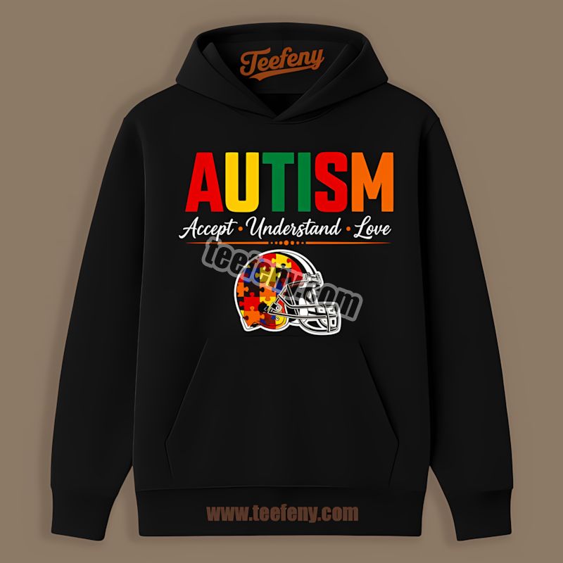 Cleveland Browns Autism Awareness Accept Understand Love Classic Hoodie Cleveland Browns Autism Awareness Accept Understand Love Classic Hoodie
