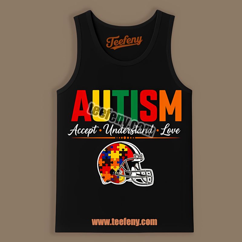Cleveland Browns Autism Awareness Accept Understand Love Classic Tanktop Cleveland Browns Autism Awareness Accept Understand Love Classic Tanktop