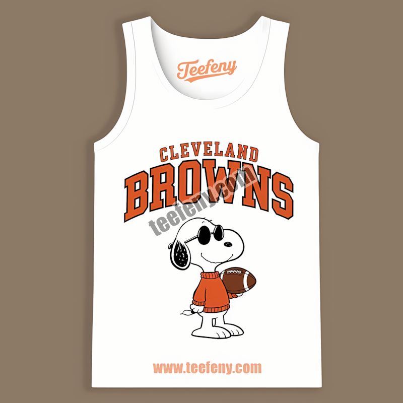 Cleveland Browns Cool Snoopy Vs Design Adults Tanktop Cleveland Browns Cool Snoopy Vs Design Adults Tanktop