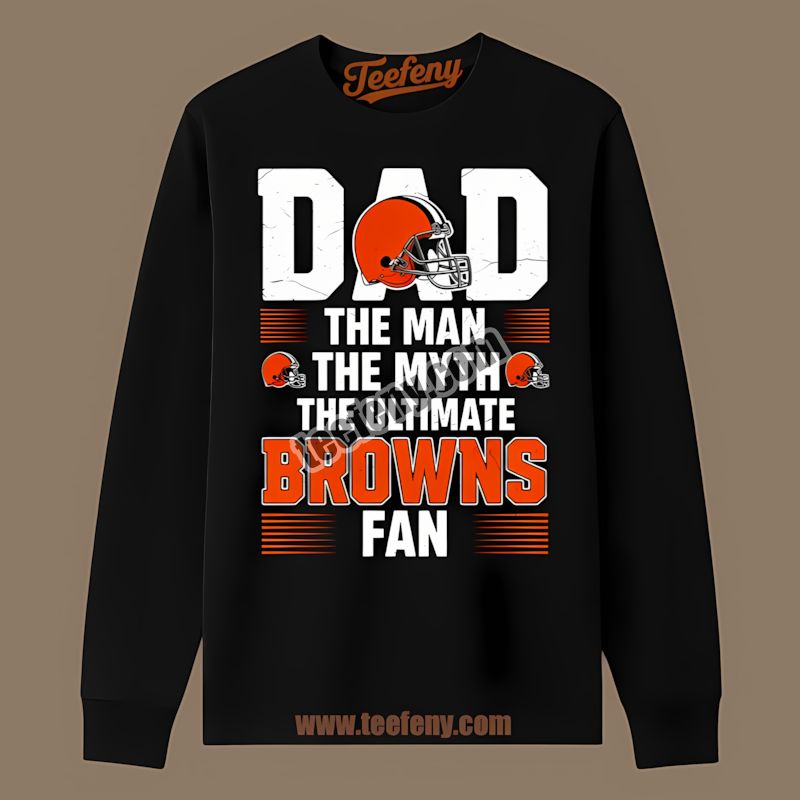 Cleveland Browns Dad Myth Legend Ultimate Fan Retro Long Sleeve Cleveland Browns Dad Myth Legend Ultimate Fan Retro Long Sleeve