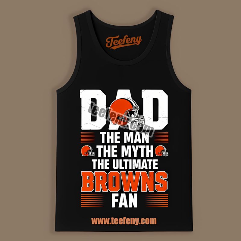 Cleveland Browns Dad Myth Legend Ultimate Fan Retro Tanktop Cleveland Browns Dad Myth Legend Ultimate Fan Retro Tanktop