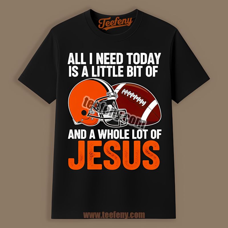Cleveland Browns Football And Jesus Faith Regular Shirt
