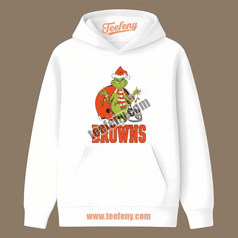 Cleveland Browns Grinch Christmas Holiday Vintage Hoodie Cleveland Browns Grinch Christmas Holiday Vintage Hoodie