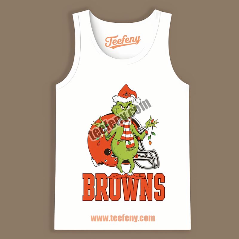 Cleveland Browns Grinch Christmas Holiday Vintage Tanktop Cleveland Browns Grinch Christmas Holiday Vintage Tanktop