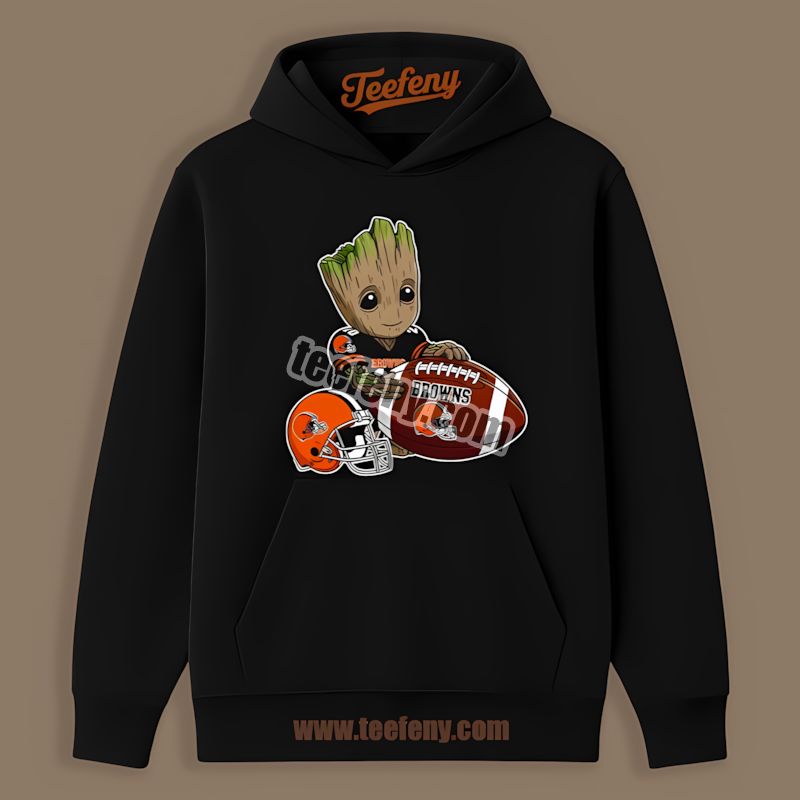 Cleveland Browns Groot Marvel Football Graphic Hoodie Cleveland Browns Groot Marvel Football Graphic Hoodie