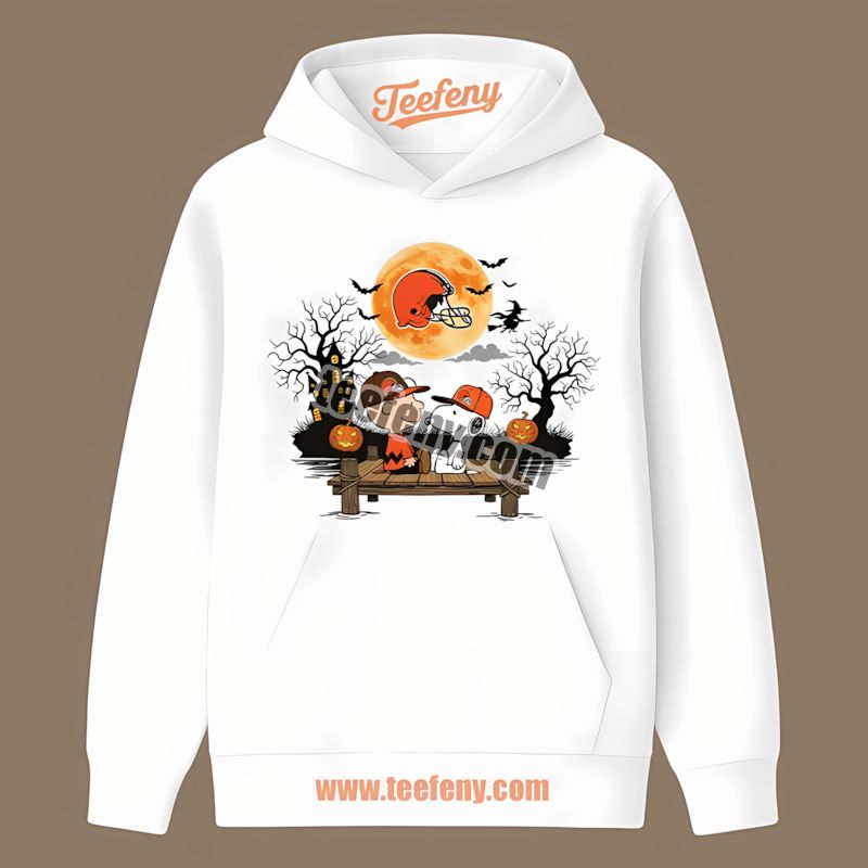 Cleveland Browns Halloween Charlie Brown Snoopy Hoodie Cleveland Browns Halloween Charlie Brown Snoopy Hoodie