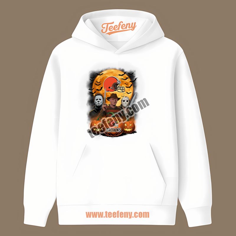 Cleveland Browns Halloween Jason Freddy Michael Classic Hoodie Cleveland Browns Halloween Jason Freddy Michael Classic Hoodie