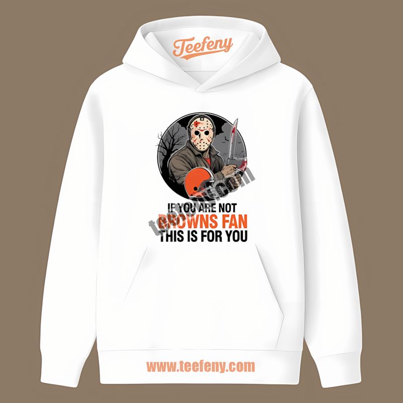 Cleveland Browns Halloween Jason Voorhees Adults Hoodie Cleveland Browns Halloween Jason Voorhees Adults Hoodie
