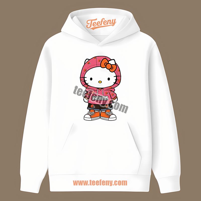 Cleveland Browns Hello Kitty Fan Regular Hoodie Cleveland Browns Hello Kitty Fan Regular Hoodie