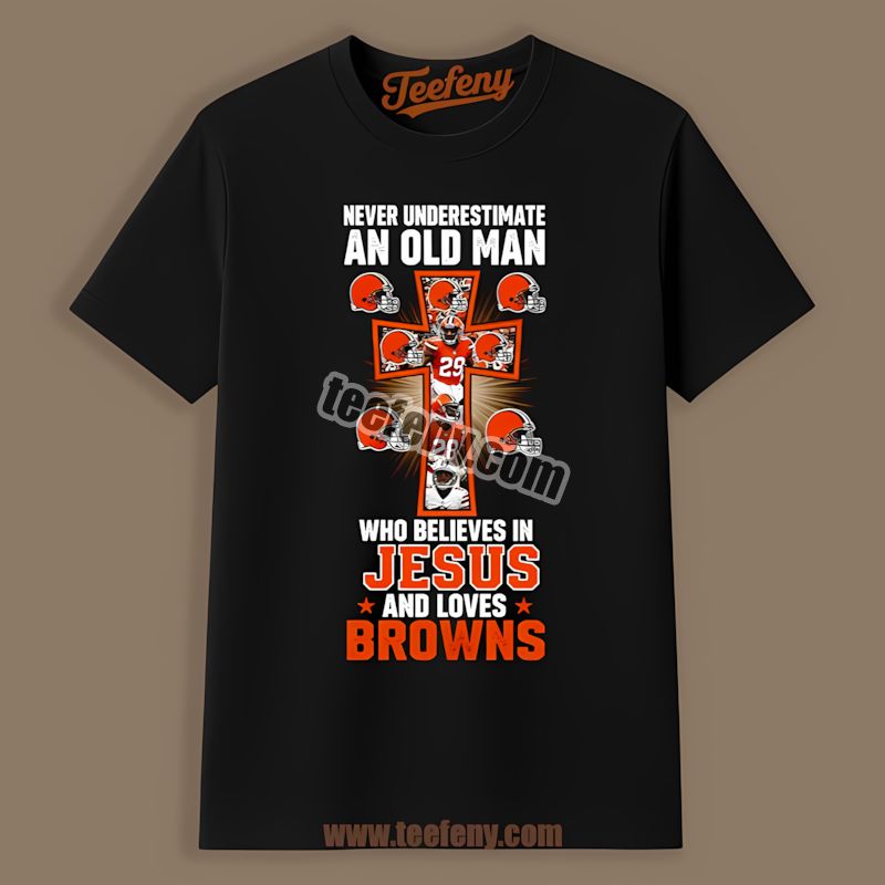 Cleveland Browns Old Man Jesus Believer Classic Shirt