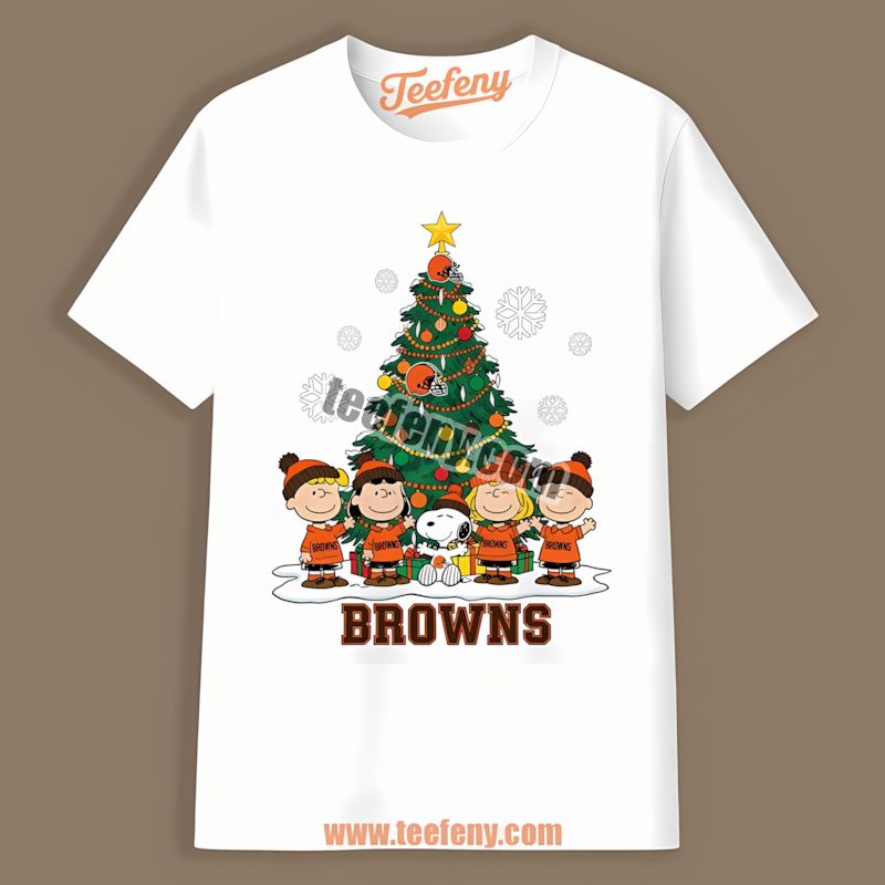 Cleveland Browns Peanuts Christmas Holiday Graphic Shirt