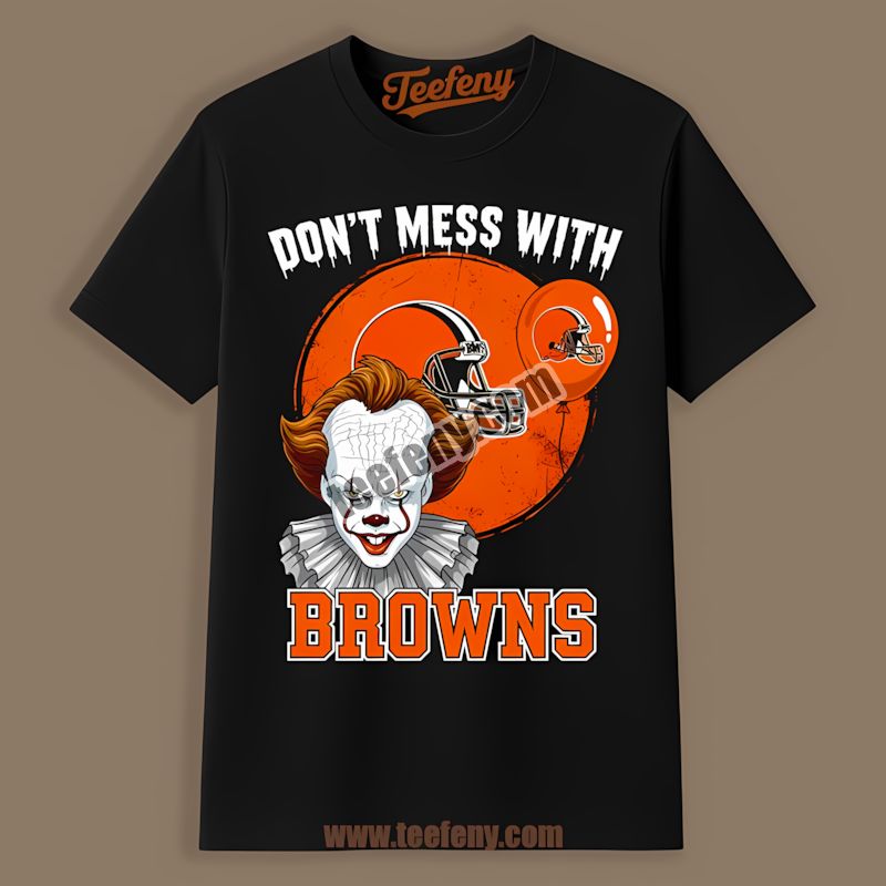 Cleveland Browns Pennywise Halloween Horror Color Shirt