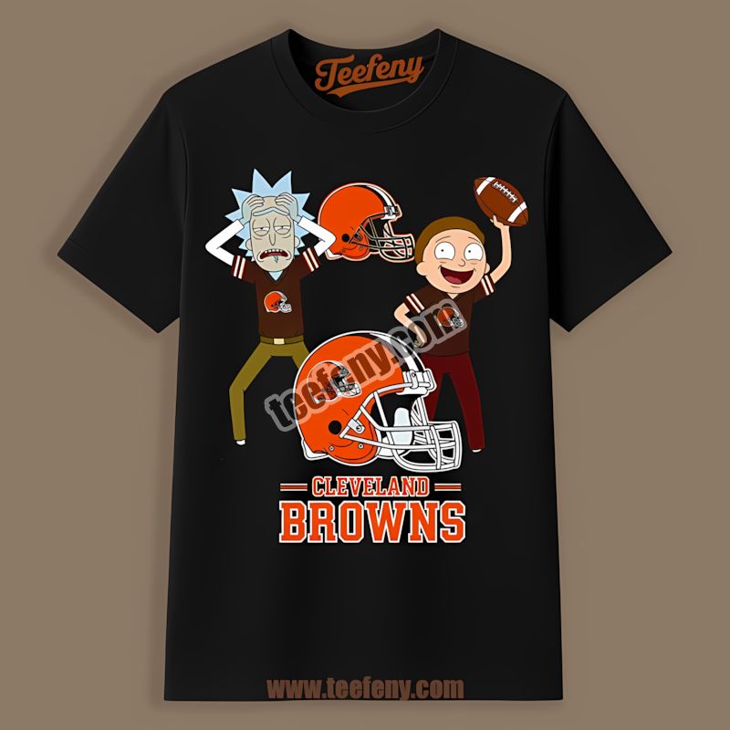 Cleveland Browns Rick And Morty Cartoon Vs Shirt