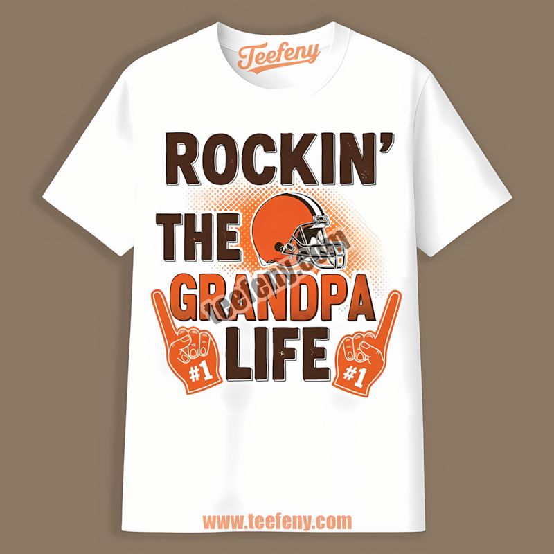 Cleveland Browns Rockin The Grandpa Life Regular Shirt