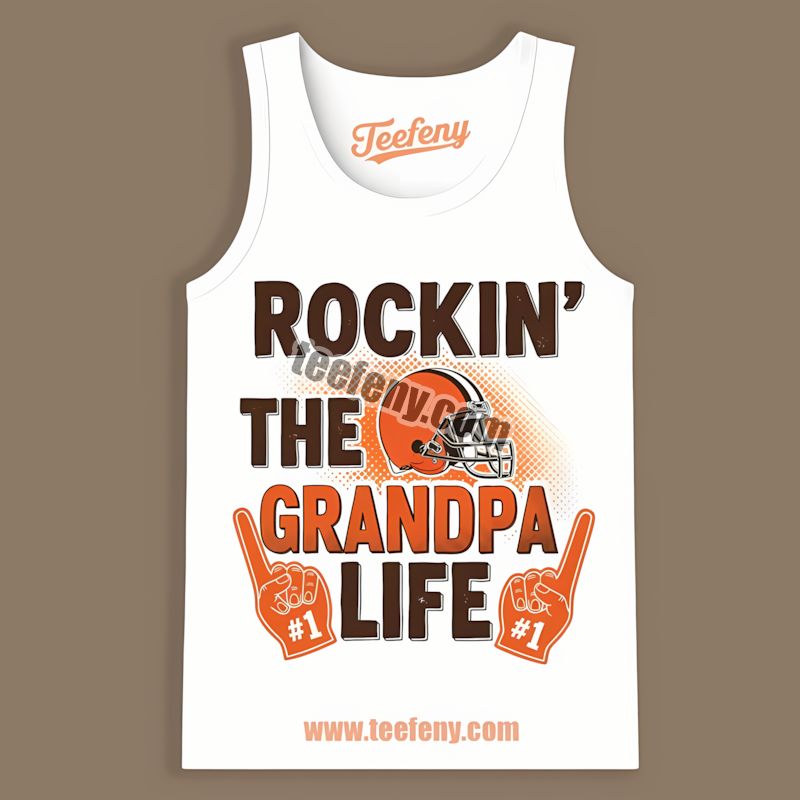 Cleveland Browns Rockin The Grandpa Life Regular Tanktop Cleveland Browns Rockin The Grandpa Life Regular Tanktop
