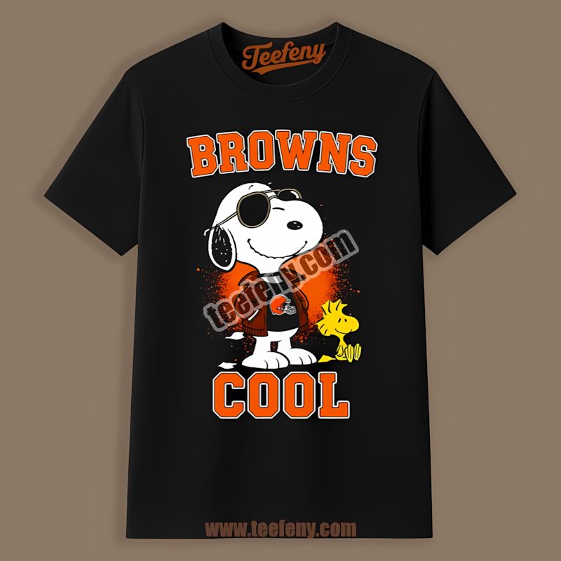Cleveland Browns Snoopy Cool Fan Look Regular Shirt