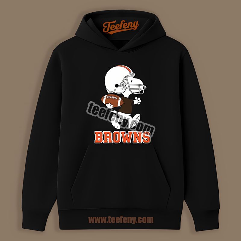 Cleveland Browns Snoopy Running Football Trendy Hoodie Cleveland Browns Snoopy Running Football Trendy Hoodie