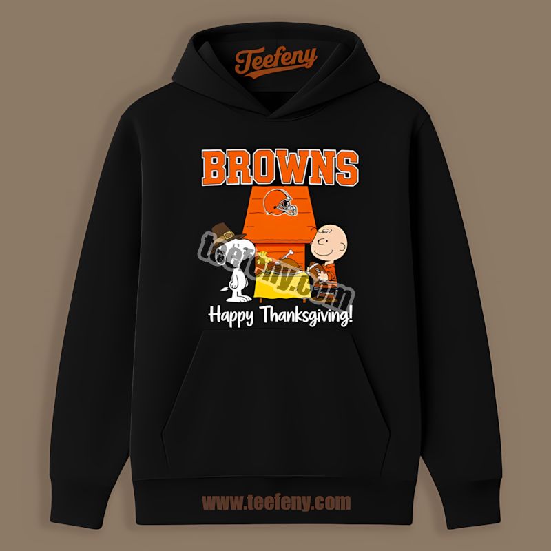 Cleveland Browns Snoopy Thanksgiving Graphic Holiday Hoodie Cleveland Browns Snoopy Thanksgiving Graphic Holiday Hoodie