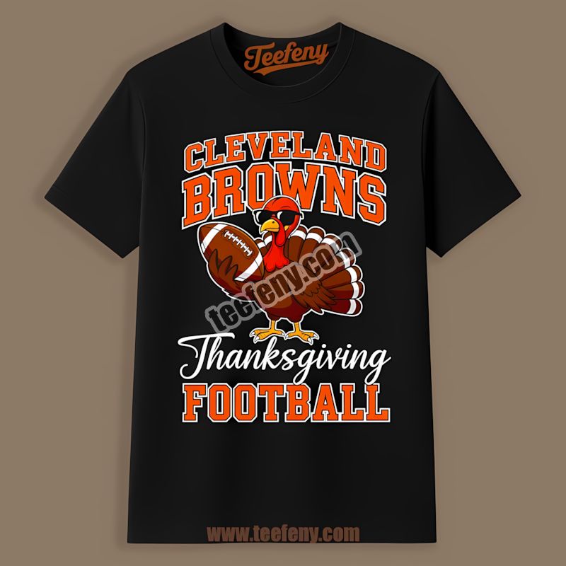 Cleveland Browns Thanksgiving Football Turkey Shirt