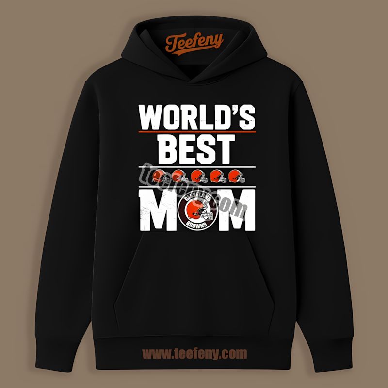 Cleveland Browns Worlds Best Mom Cotton Gift Hoodie Cleveland Browns Worlds Best Mom Cotton Gift Hoodie
