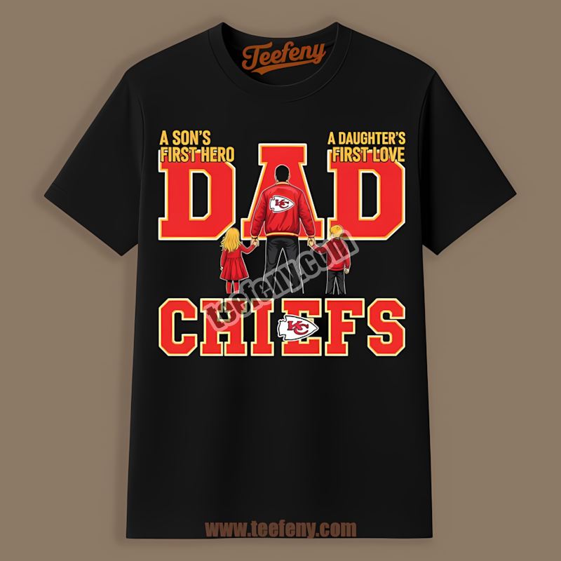 Dad Fathers Day Kansas City Chiefs Hero Shirt