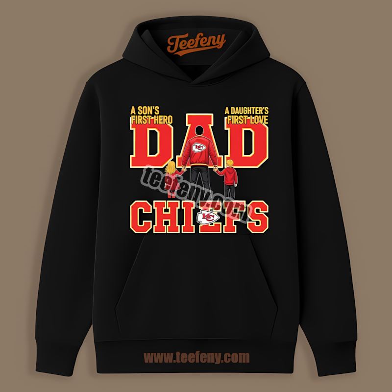 Dad Fathers Day Kansas City Chiefs Hero Hoodie Dad Fathers Day Kansas City Chiefs Hero Hoodie