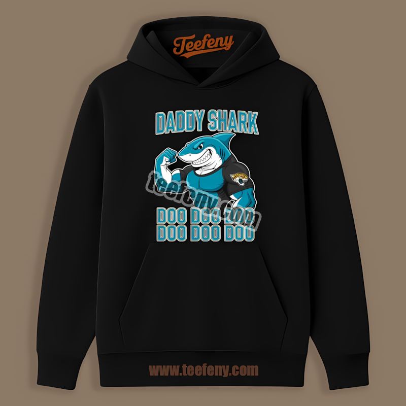 Daddy Shark Jacksonville Jaguars Trendy Hoodie Daddy Shark Jacksonville Jaguars Trendy Hoodie