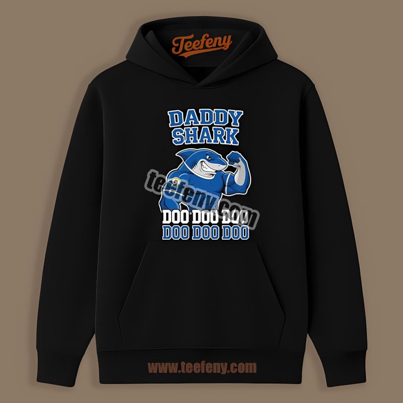 Daddy Shark Los Angeles Rams Unisex Fan Hoodie Daddy Shark Los Angeles Rams Unisex Fan Hoodie