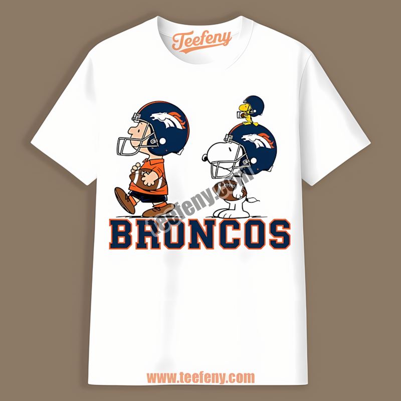 Denver Broncos Charlie Brown Snoopy Graphic Shirt