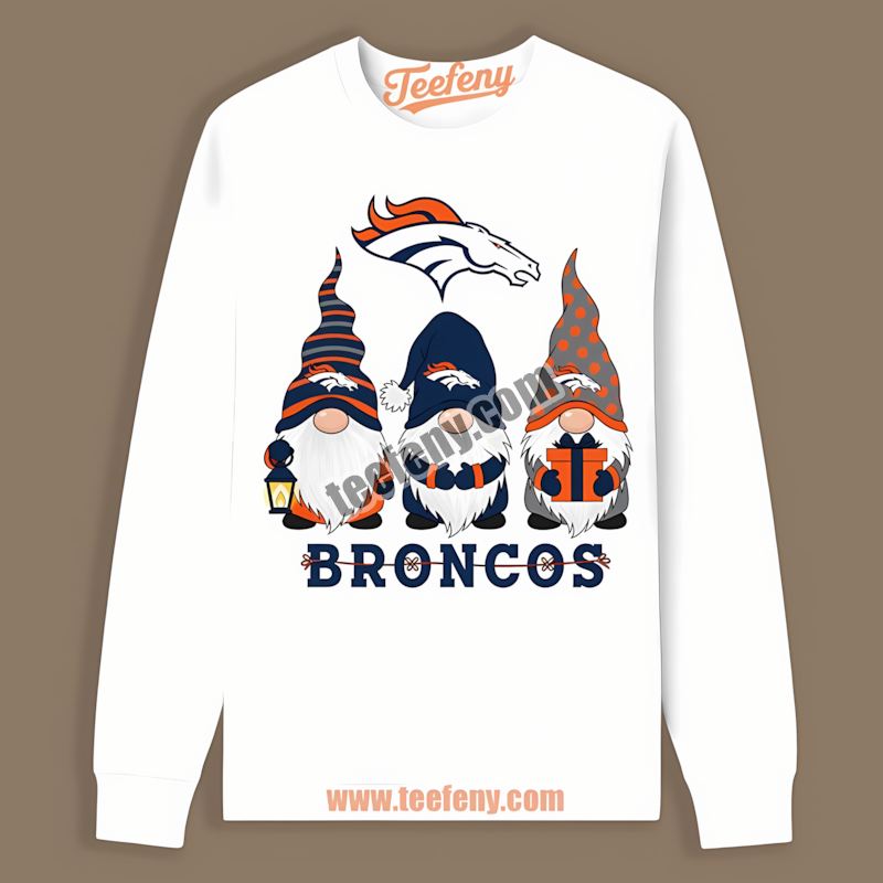 Denver Broncos Christmas Gnomes Classic Long Sleeve Denver Broncos Christmas Gnomes Classic Long Sleeve