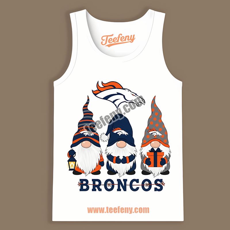 Denver Broncos Christmas Gnomes Classic Tanktop Denver Broncos Christmas Gnomes Classic Tanktop