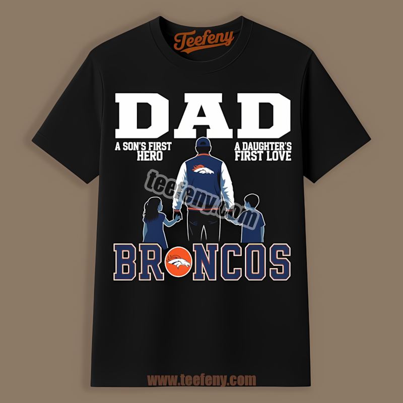 Denver Broncos Dad Hero Daughter Love Vintage Shirt